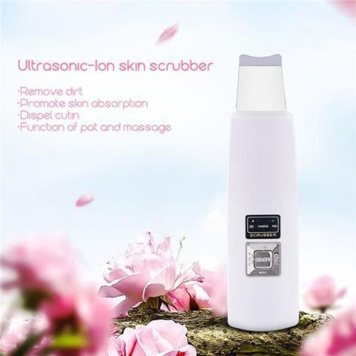 Ultrasonic Skin Scrubber Face Cleanser Blackhead Acne Removal Facial