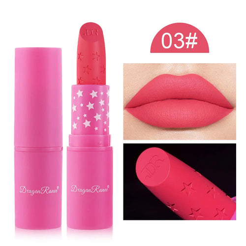 9 Colors Waterproof Rose Red Velvet Matte Lipstick Moisturizing Long